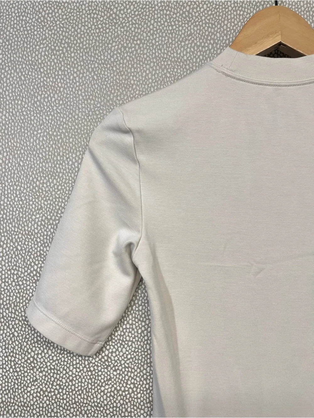 XS Nike Women's Cream/Oatmeal Short-Sleeve Midi Bodycon Dress
